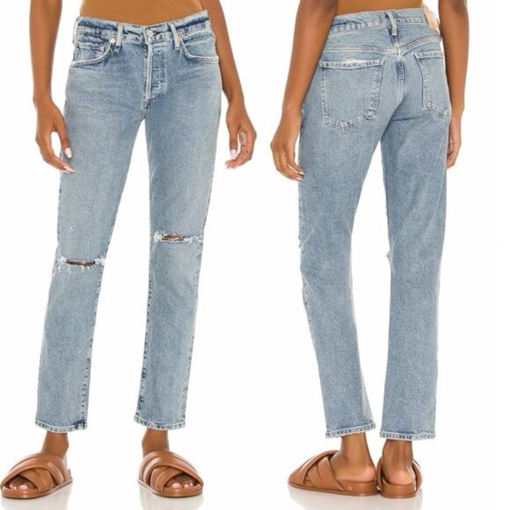 Citizens Of Humanity Light Wash Straight Leg Jeans